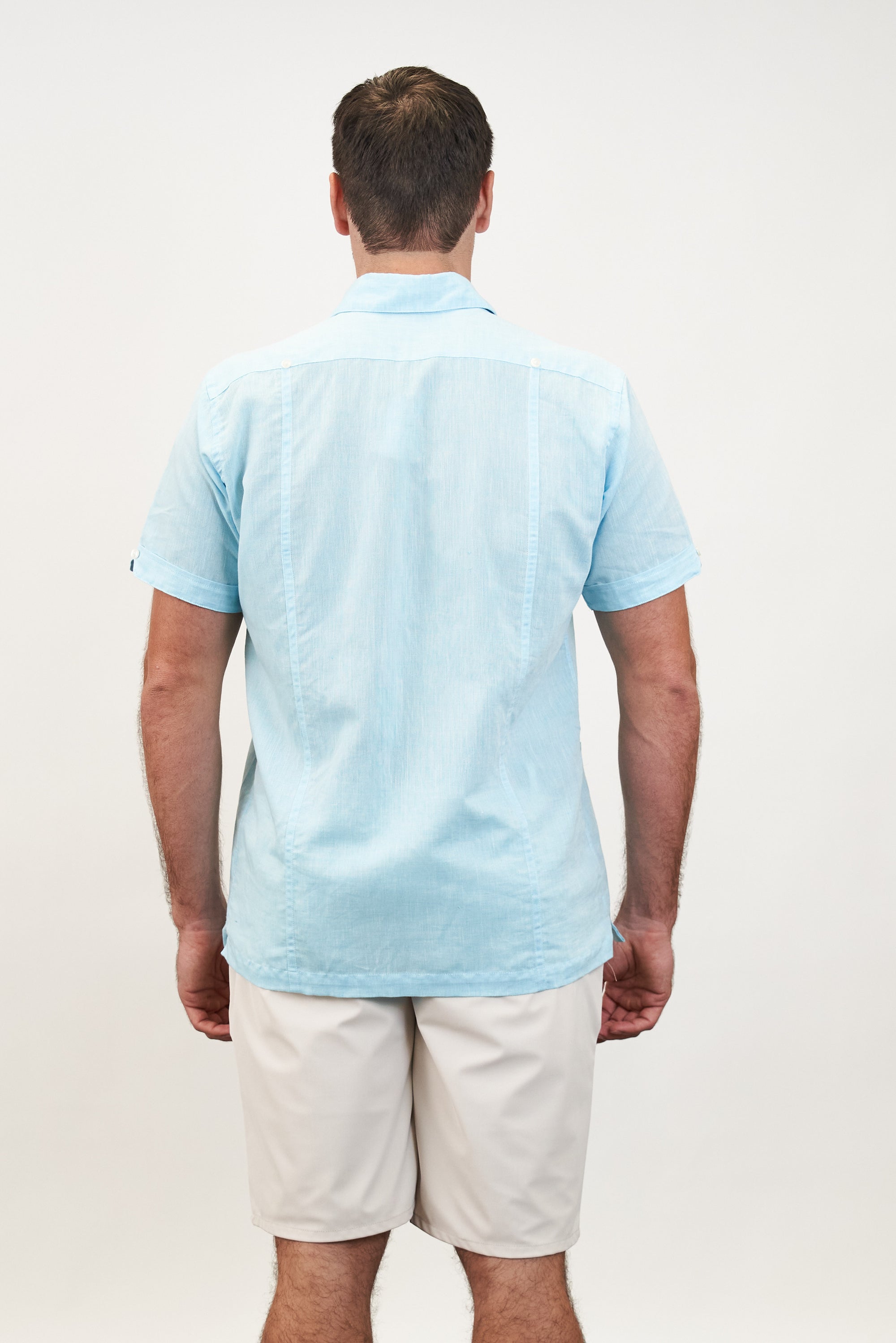 El Guapo Guayabera Teal Linen