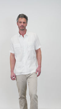 Havana Hemingway Guayabera - White