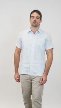 Dictator Guayabera - Light Blue Woven