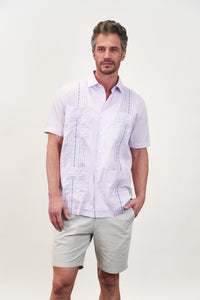 Carmel Hemingway Guayabera Lavender