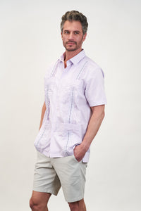 Carmel Hemingway Guayabera Lavender