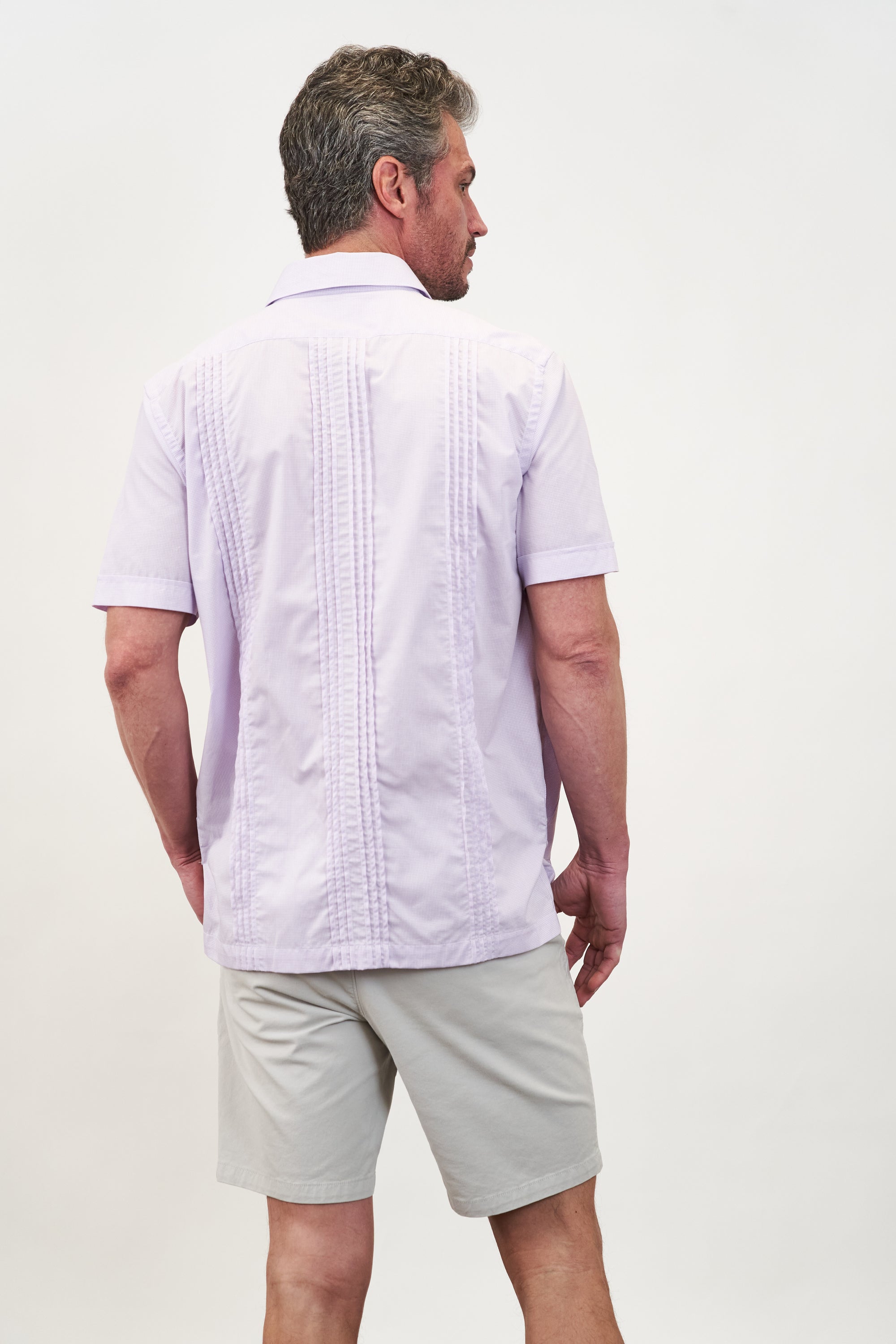 Carmel Hemingway Guayabera Lavender