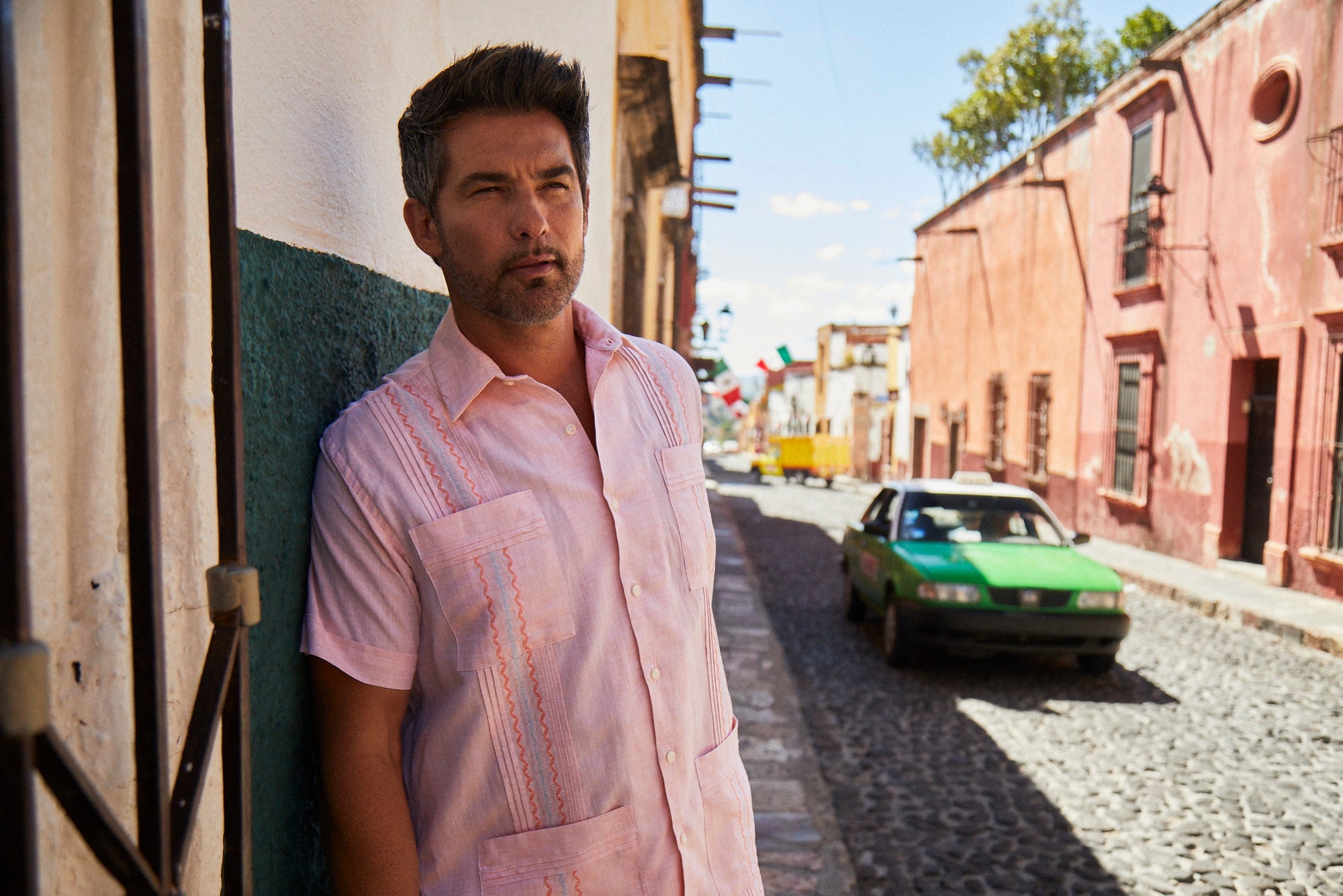 Playa del Carmen Classic Guayabera Orange