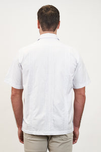 Positano Tailored Hemingway Guayabera Lavender